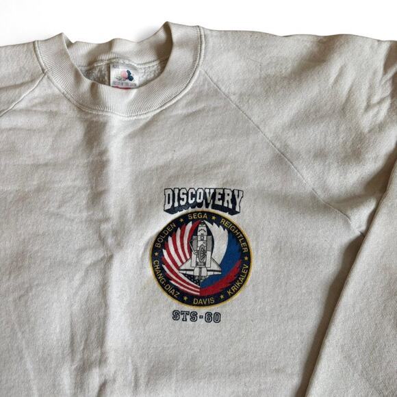 Vintage Fruit of the Loom Discovery STS-60 1994 Launch Sweatshirt XXL - Picture 4 of 8